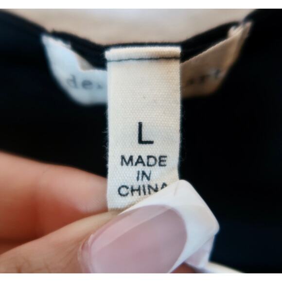 Y2K Black Soft Grunge Baddie Ruffle One Rose On Shoulder Dress Size Large - Picture 5 of 7